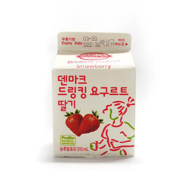 丹麦草莓饮用酸奶